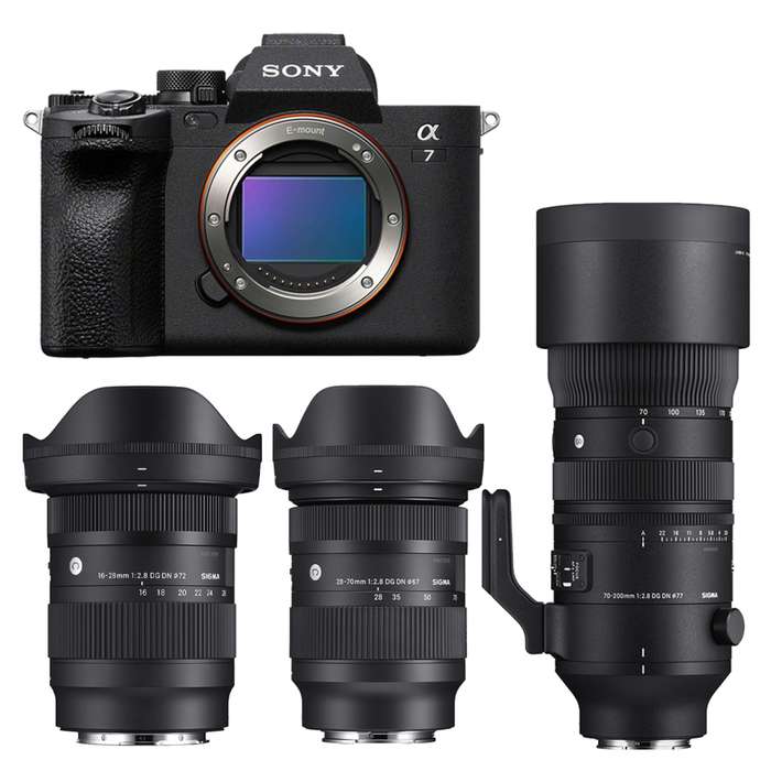 Sony Alpha A7 IV Sigma zoom set | 16-28 | 28-70 | 70-200
