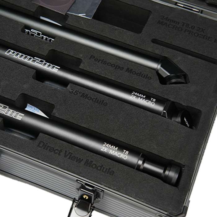 Laowa 24 mm T8 2X Macro Pro2be | 0° | 35° | 90° | Set | + Adaptér na M4/3