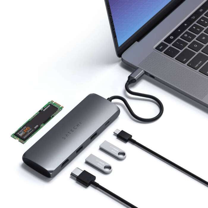 USB Hub Satechi Aluminium USB-C + 1TB SSD