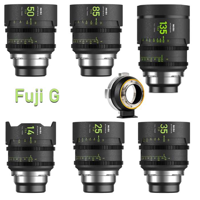 Nisi Cine Lens Athena prime SET | 14 | 25 | 35 | 50 | 85 | 135 | Fuji-G