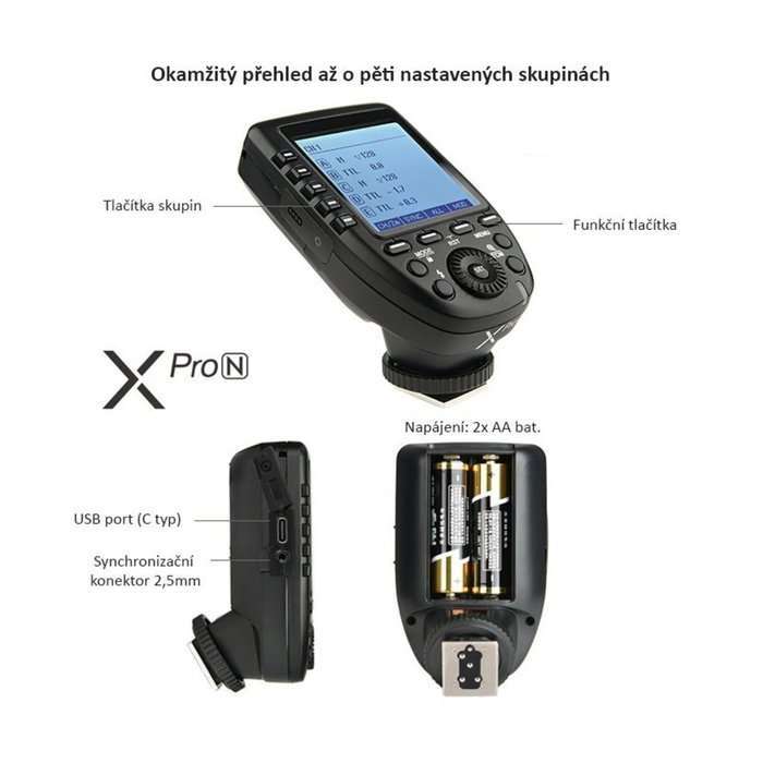 Godox Xpro Nikon | Rádiový odpalovač