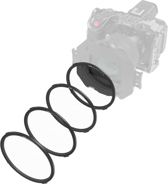 SmallRig 4650 Black Diffusion Filter  1/8, 1/4, 1/2 a  1 |  Set magnetických mist filtrů pro matte box