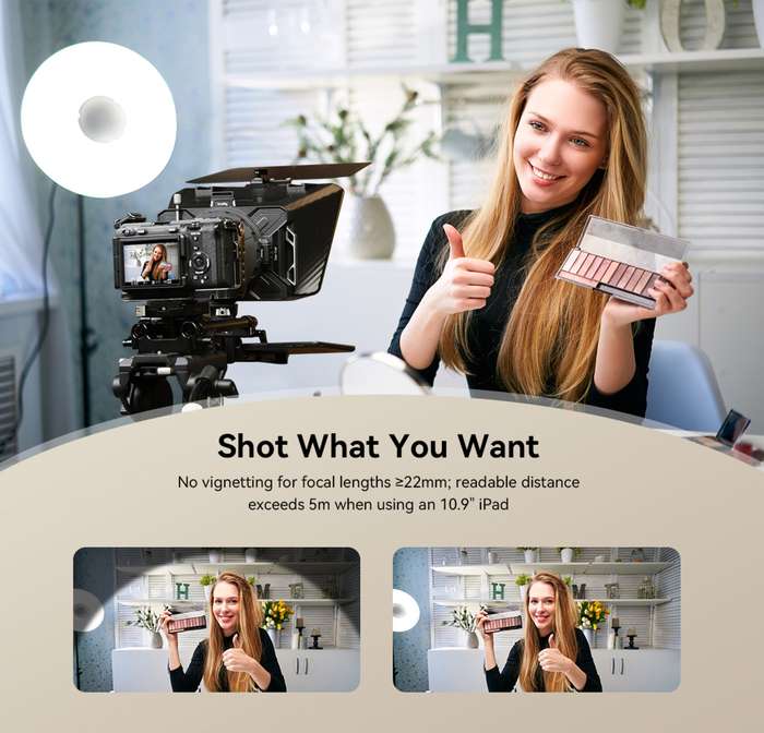 SmallRig 3646 Teleprompter  | set  Čtecí zařízení pro 11" tablet  + rail systém