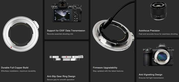 Viltrox E-Z AF Lens Mount Adapter | adaptér ze Sony E na Nikon Z