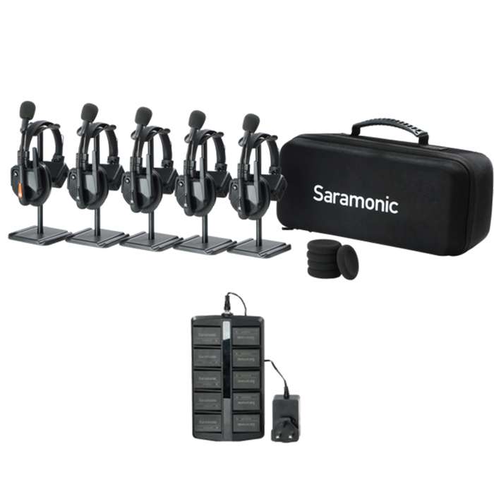 Saramonic WiTalk9 WT5S 5-Person Full-Duplex | 5x Headset
