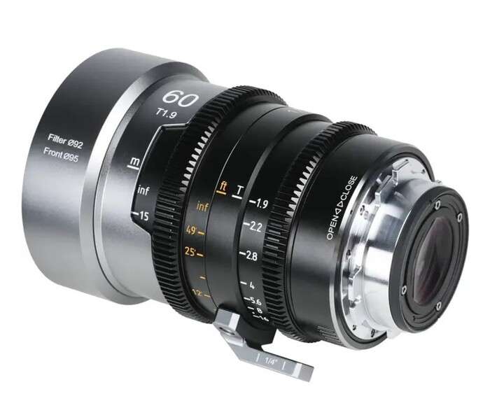 SIRUI IronStar 60mm T1.9 1.5x Anamorphic Full Frame  |  Neutral Flare  | PL-Mounts