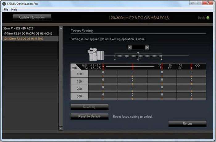 Sigma USB Dock Canon EF