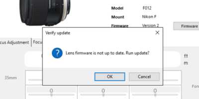 Aktualizace firmware objektivů Tamron pro Nikon