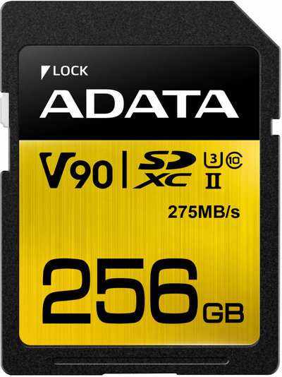Adata sdxc Premier One 256GB 275/155MB/s UHS-II U3
