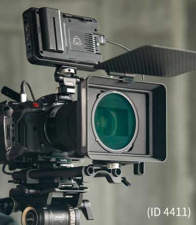 Matte box 4411 Rig  se základnou a   V-mount  baterii