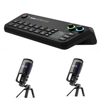 Podcast SET | RODECaster Video | 2x RODE NT-USB +