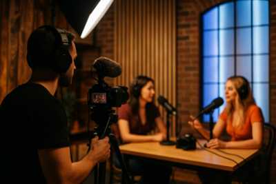 podcast asistent/kameraman   1h