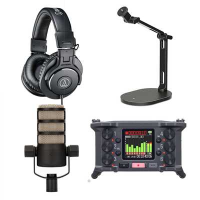 Podcast BASIC set | 2x Rode PodMic | Zoom F6 | Sluchátka