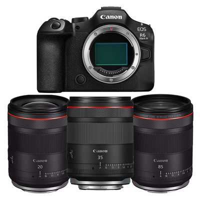 Canon EOS R6 Mark III | Prime lens set | 20 | 35 | 85