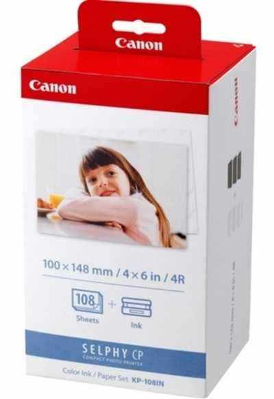 108 Ks fotopapíru 10x15 cm pro Canon Selphy