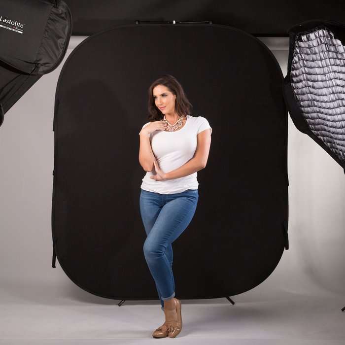 Lastolite oboustranné pozadí   1,8x2,1m Bíla/černá