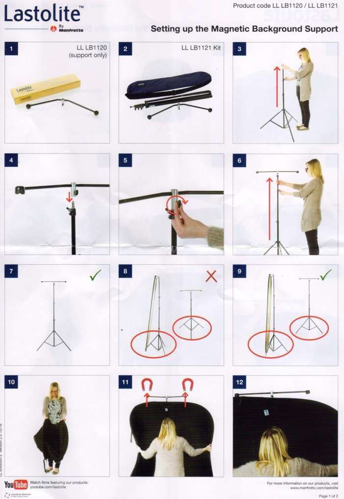 Manfrotto  magnetický držák pozadí  | LL LB1120