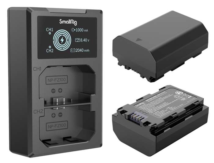 Smallrig 3824B NP-FZ100 Battery & Charger Kit | Set dvou baterií a nabíječky