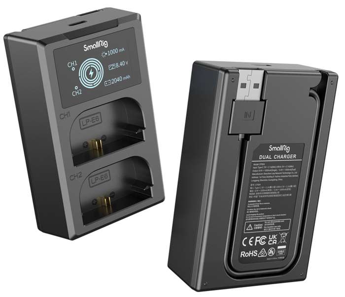 Smallrig 3821 LP-E6NH Battery & Charger Kit | Set dvou baterií a nabíječky