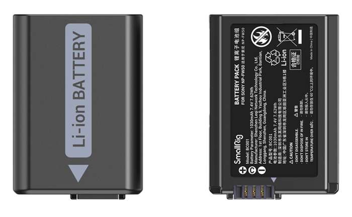 Smallrig 3818 NP-FW50 Battery & Charger Kit | Set dvou baterií a nabíječky