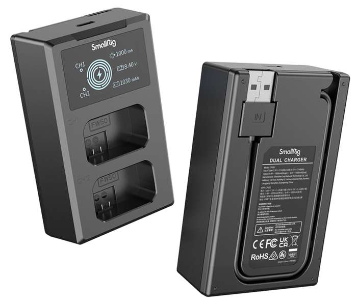 Smallrig 3818 NP-FW50 Battery & Charger Kit | Set dvou baterií a nabíječky