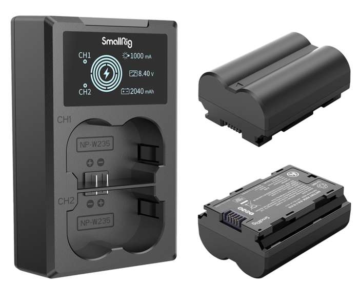 Smallrig 3822 Fuji NP-W235 Battery & Charger Kit | Set dvou baterií a nabíječky