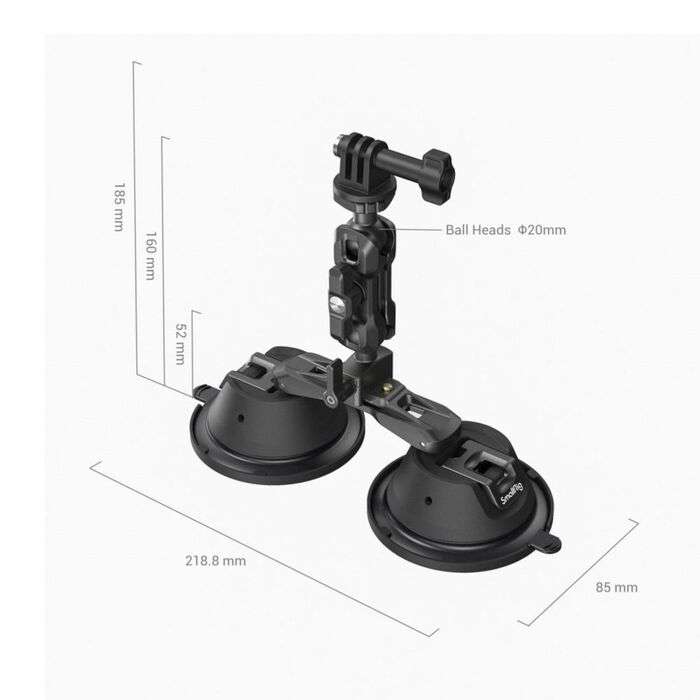 SmallRig 3566 Portable Dual Suction Cup Camera Mount SC-2K | Set pro montáž kamery