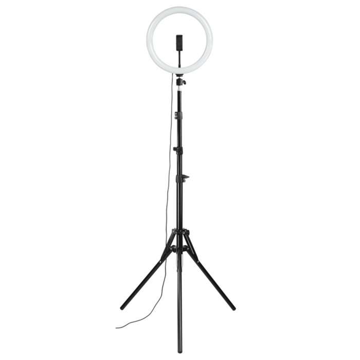 Hama SpotLight Steady 120 II, kruhové LED světlo 12" pro telefon, Bluetooth spoušť, stativ