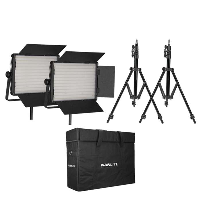 Nanlite 1200CSA | Set led panelů se stativy a přepravní brašnou