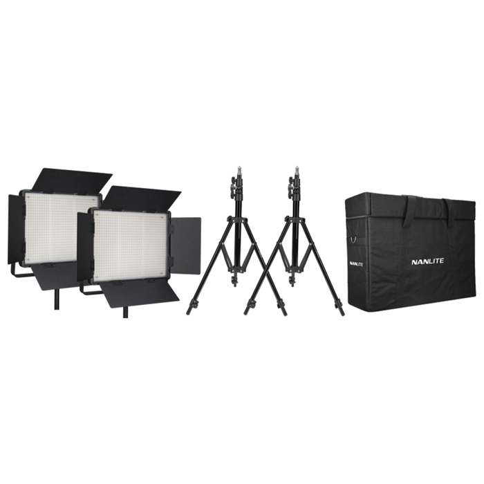 Nanlite 900DSA | Set led panelů se stativy a přepravní brašnou