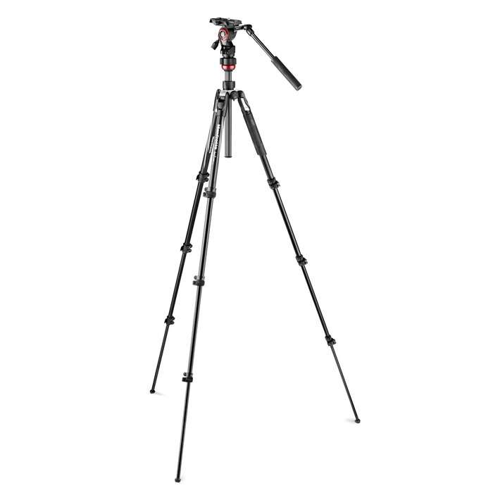 Manfrotto Befree Live Aluminium tripod lever, vide | Cestovní video stativ