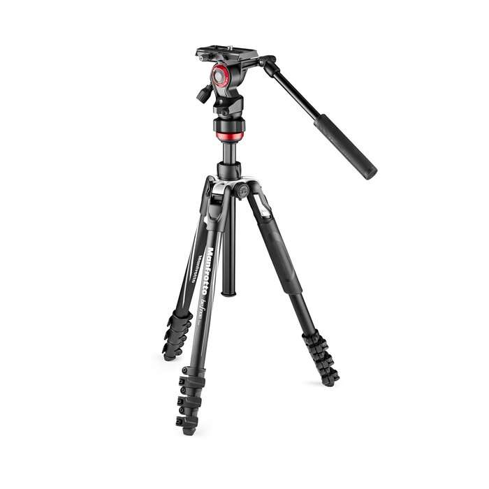 Manfrotto Befree Live Aluminium tripod lever, vide | Cestovní video stativ