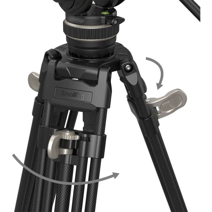 Smallrig 3989 Heavy-Duty Carbon Fiber Video Tripod Kit FreeBlazer