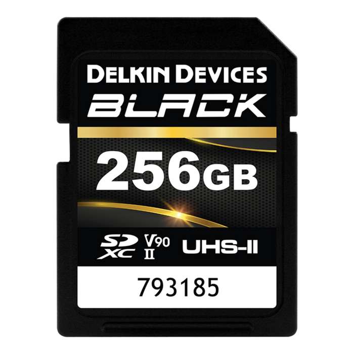 Delkin SD BLACK Rugged UHS-II (V90) R300/W250 256GB