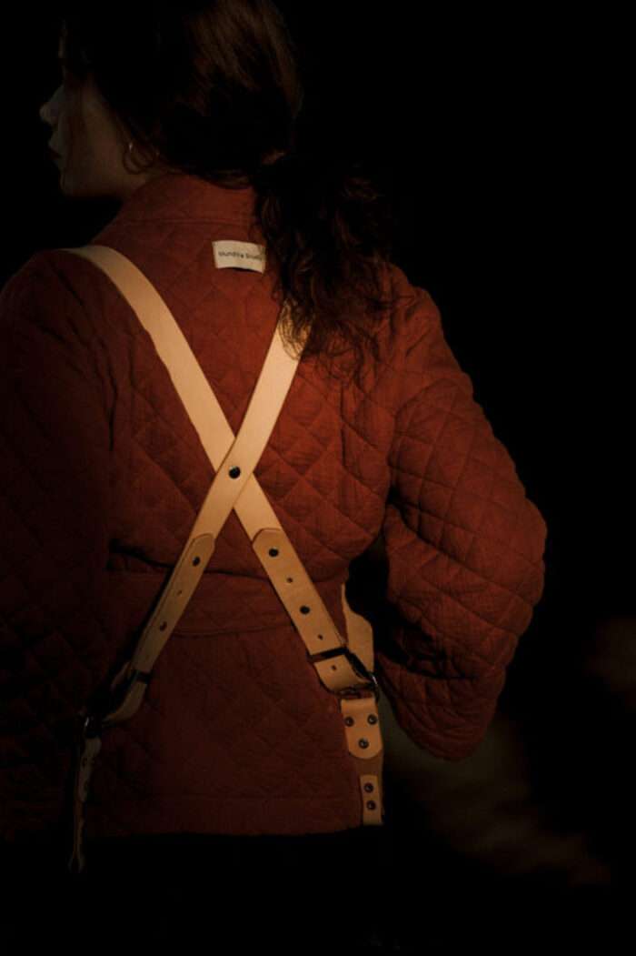 BlackDog Double Strap Slim Natural | Popruh na dvě těla | L/XL