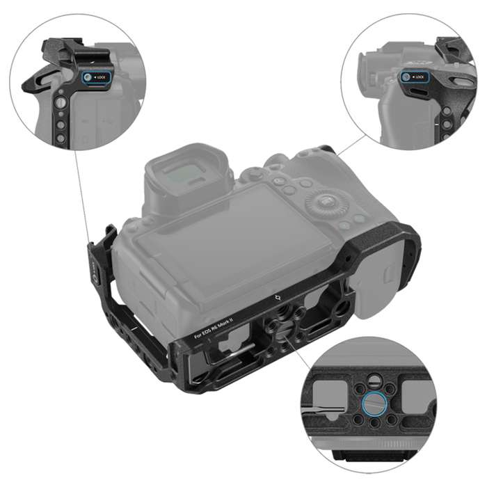 Smallrig 4161 Camera Cage Black Mamba for Canon EOS R6 MII | Klec