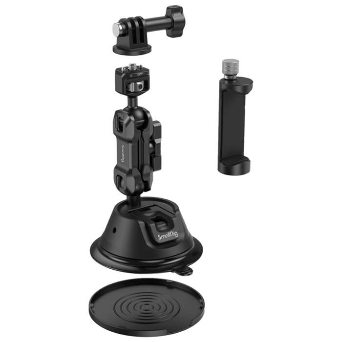 Smallrig 4275 Portable Suction Cup Mount Support Kit for Action Cameras / Mobile Phones SC-1K