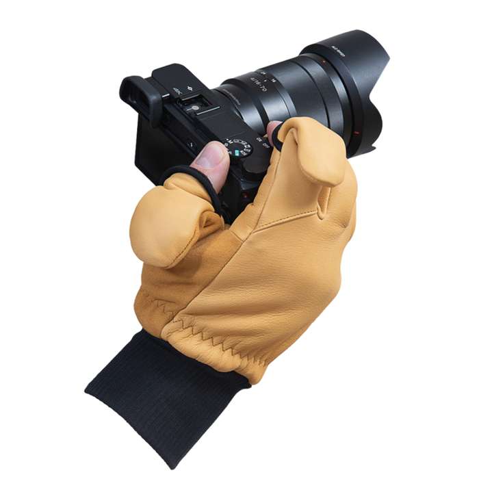 Vallerret Kožené fotografické rukavice Vallerret Hatchet béžové XL