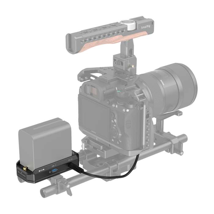 Smallrig 4341 NP-F Battery Mount Plate NP-FZ100 Dummy Battery Power Cable