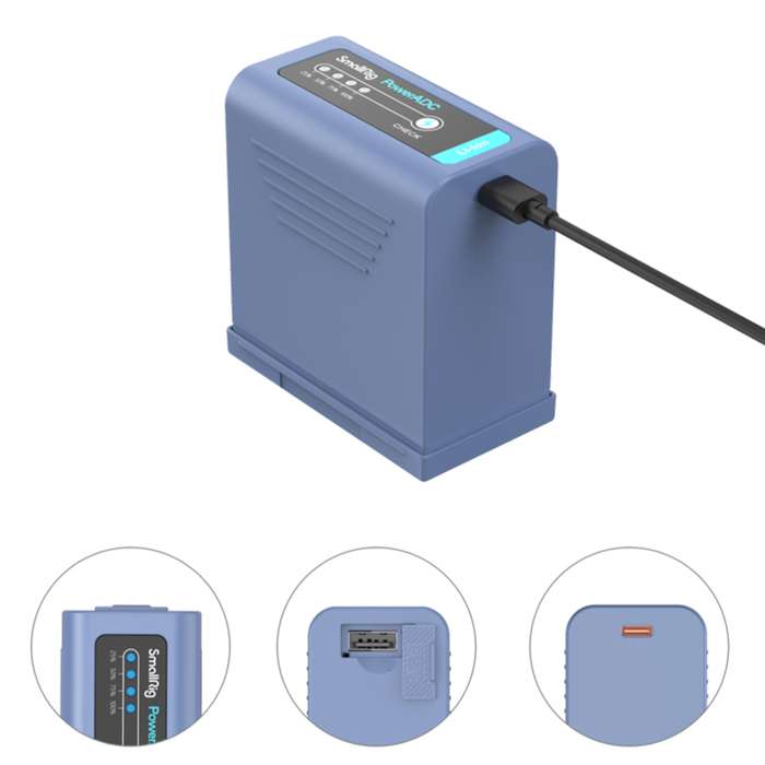 Smallrig 4267 Camera Battery USB-C Rechargable NP-F970