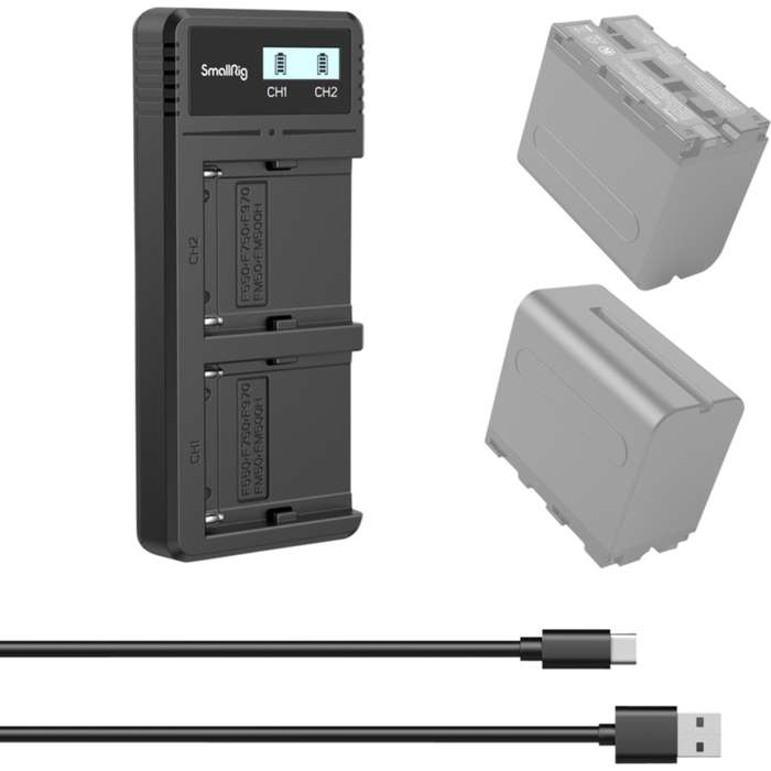 Smallrig 4086 Battery Charger For NP-F970 Batteries | Duální nabíječka pro baterie NP-F