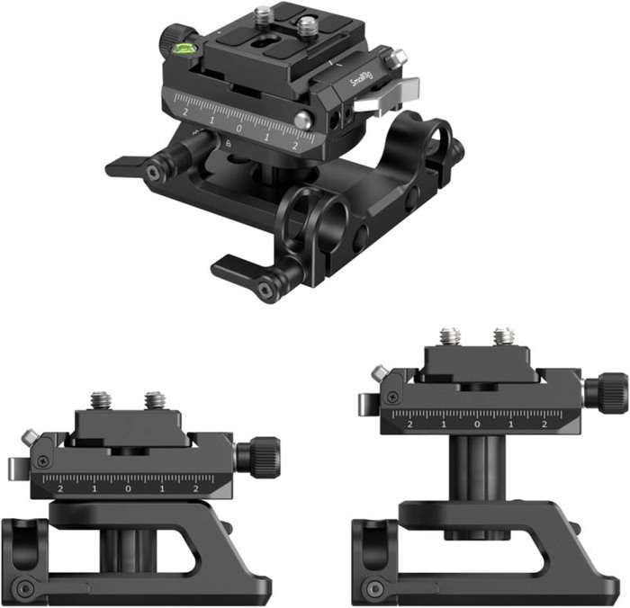 Smallrig 4233 Height adjustable Mount Plate Kit Universal ARCA & Manfrotto compatible