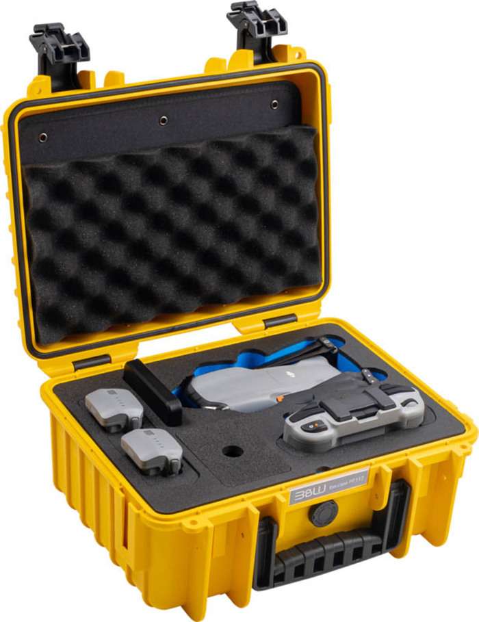 BW Outdoor Cases Type 3000 for DJI Air 3 / Yellow
