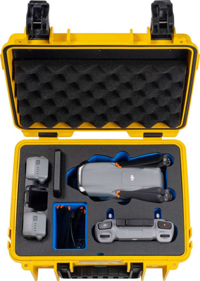 BW Outdoor Cases Type 3000 for DJI Air 3 / Yellow