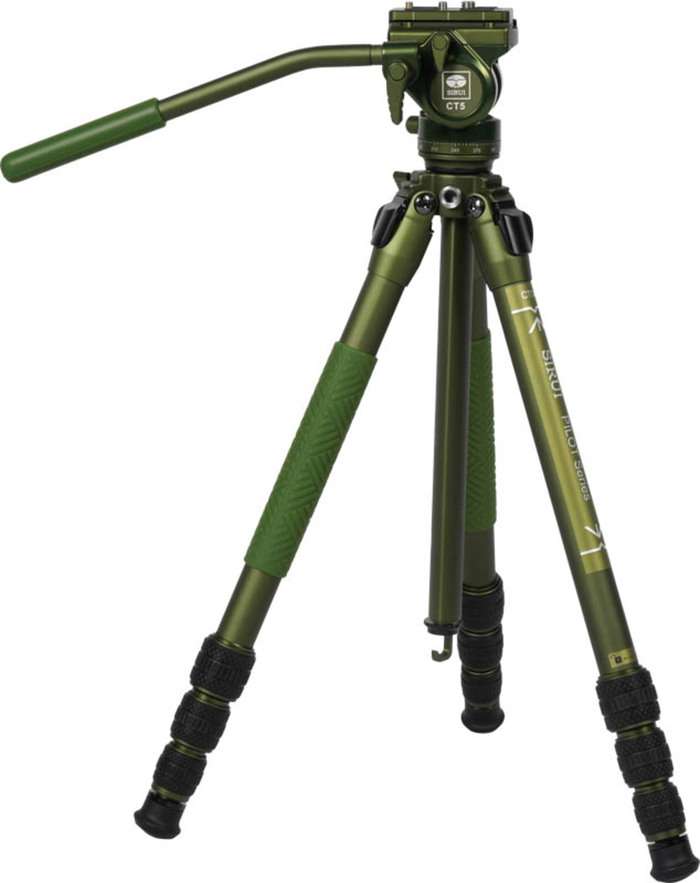 Sirui Pilot Series Alu Tripod CT04+CT5 Videohead Green | Video stativ