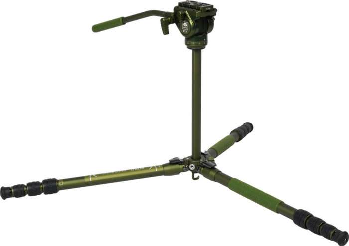 Sirui Pilot Series Alu Tripod CT04+CT5 Videohead Green | Video stativ