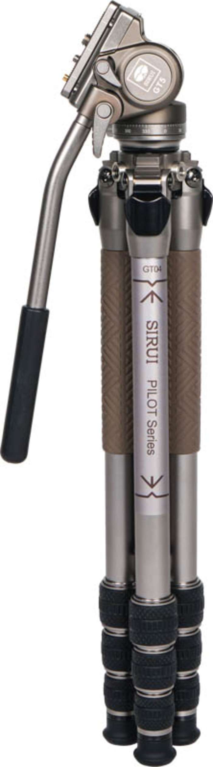 Sirui Pilot Series Alu Tripod GT04+GT5 Videohead Grey | Video stativ