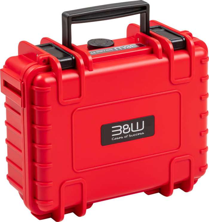 B&W Cases Type 500 for DJI Osmo Pocket 3 Creator Combo, Red | Odolný kufr pro DJI Osmo pocket creator combo