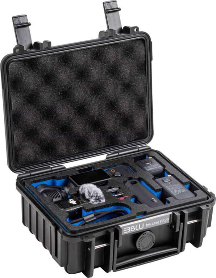 B&W Cases Type 500 for DJI Osmo Pocket 3 Creator Combo, Black | Odolný kufr pro DJI Osmo pocket creator combo