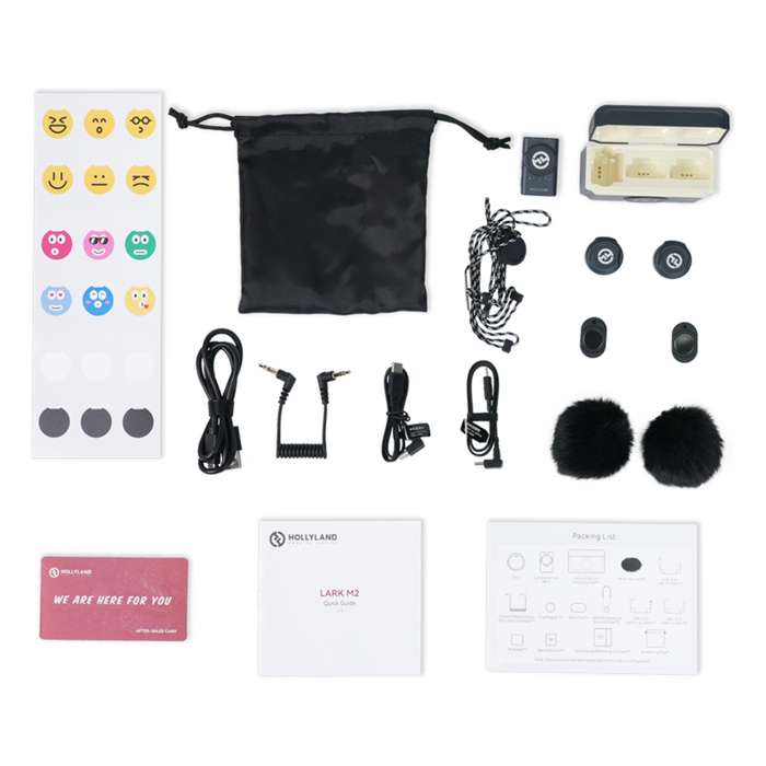 Hollyland Lark M2 Duo Wireless Lavalier Microphone | 2x bezdrátový mikrofon